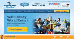 Desktop Screenshot of kingdommagictravel.com